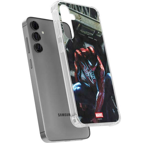 Marvel Spiderman New Suit Spiderman Galaxy S24 Plus Clear Case